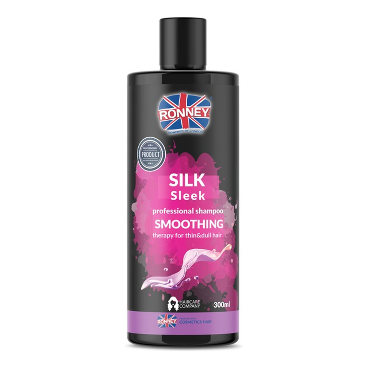 Ronney Silk sleek professional shampoo smoothing wygładzający szampon do włosów cienkich i matowych 300ml