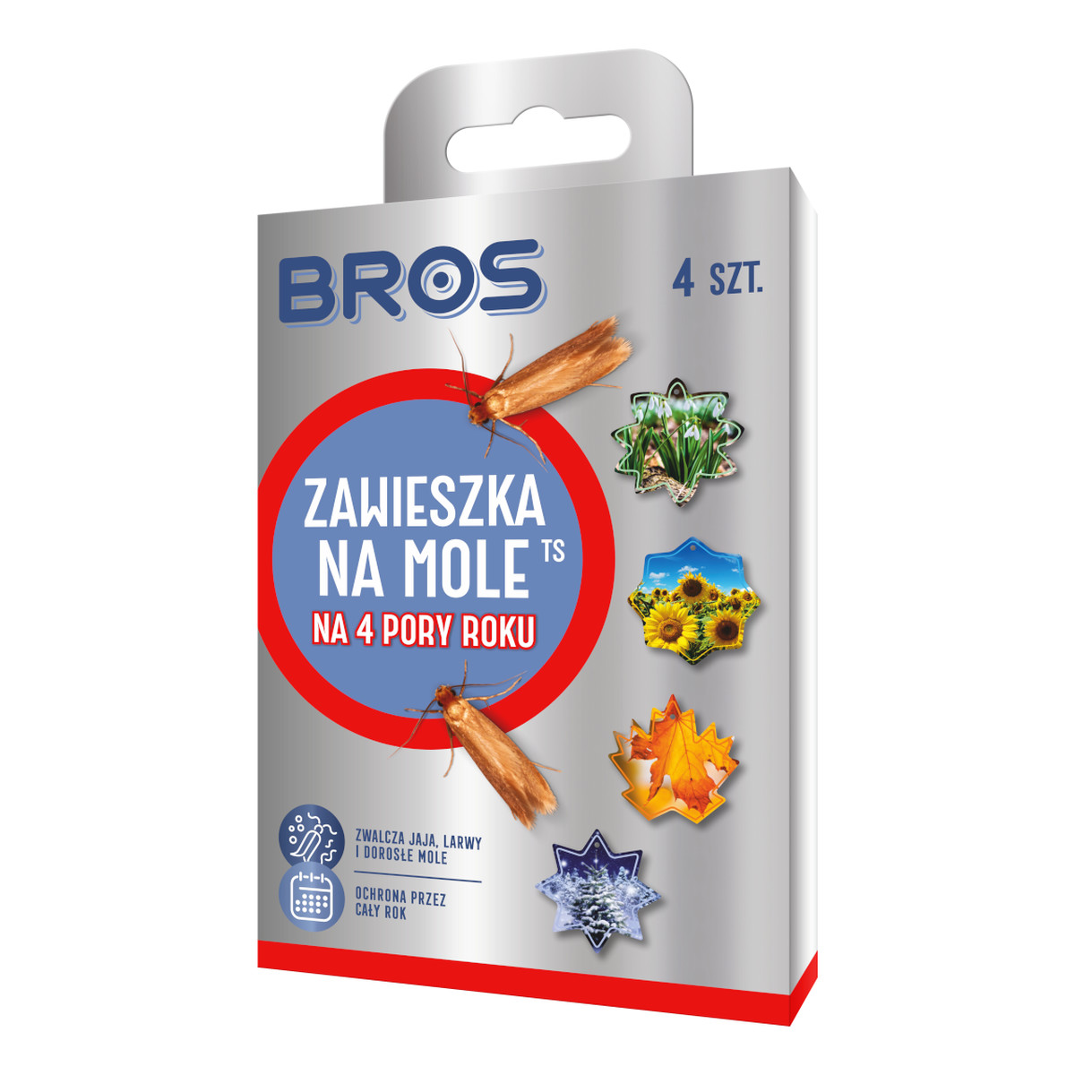 Bros Zawieszka na mole Cztery Pory Roku 4szt.
