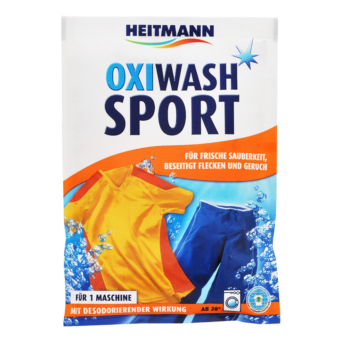 Heitmann Oxi Wash Sport Odplamiacz Do Tkanin W Proszku 50g