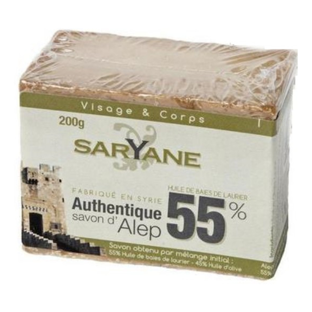 Saryane Mydło z Aleppo 55% oleju laurowego 200g