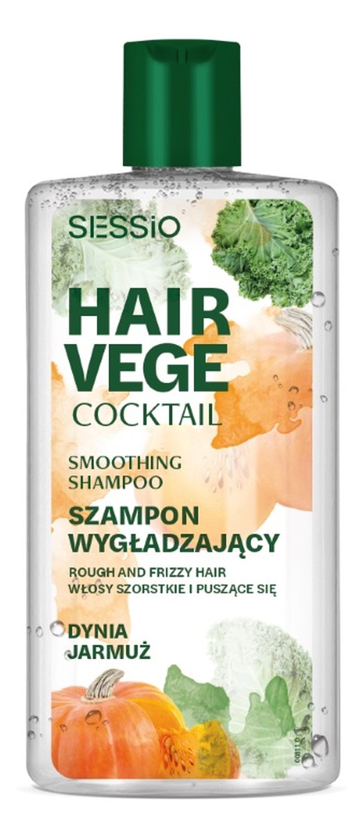 Hair vege cocktail wygładzający szampon do włosów dynia i jarmuż