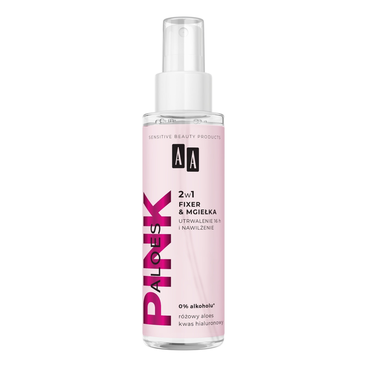 AA Pink aloes utrwalająco-nawilżający spray 2w1 100ml