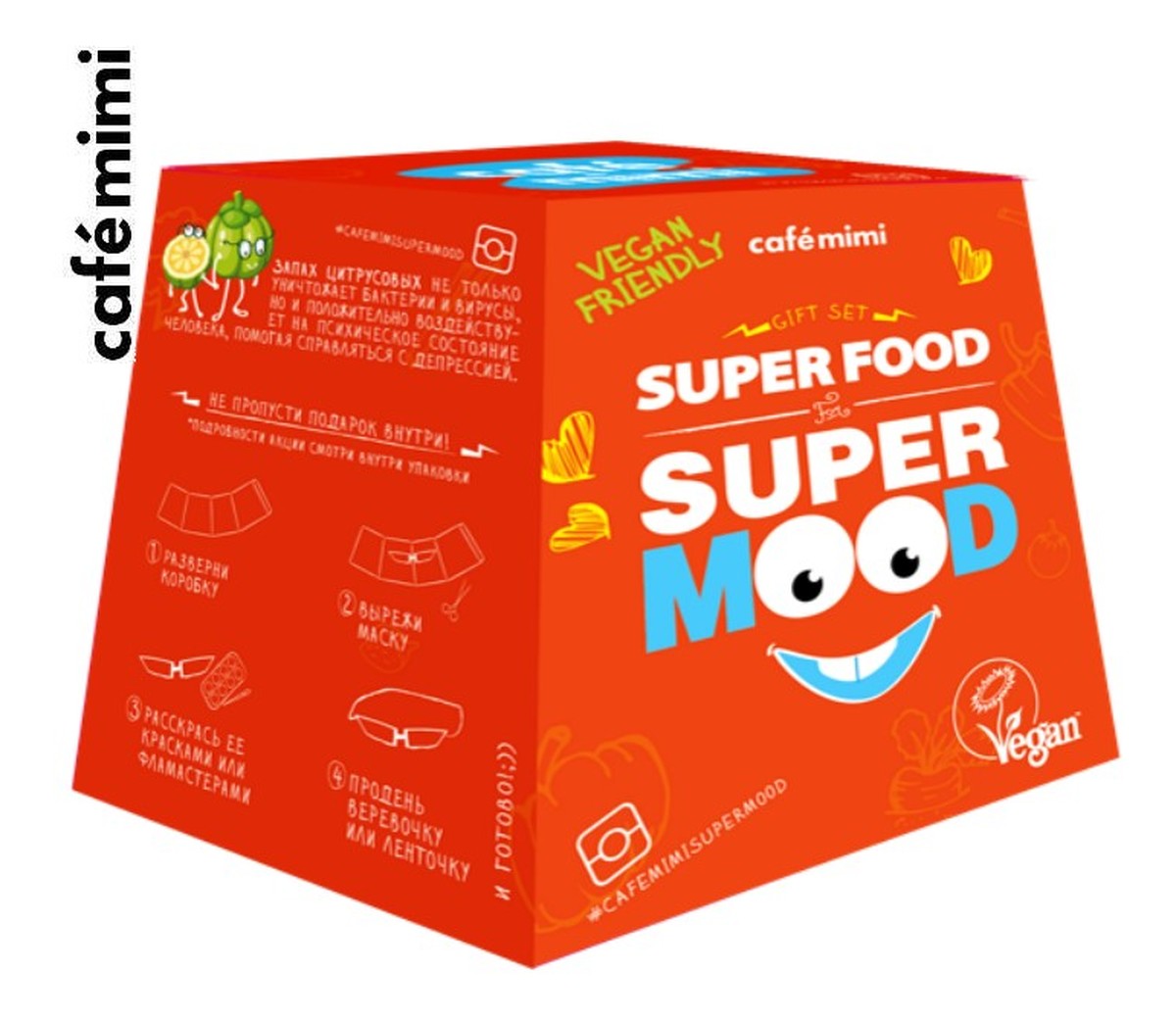 Zestaw upominkowy Super Food Super Mood krem do rąk + żel pod prysznic