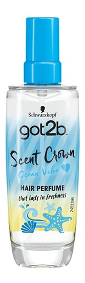 Scent crown hair perfume perfumowany spray do włosów ocean vibe