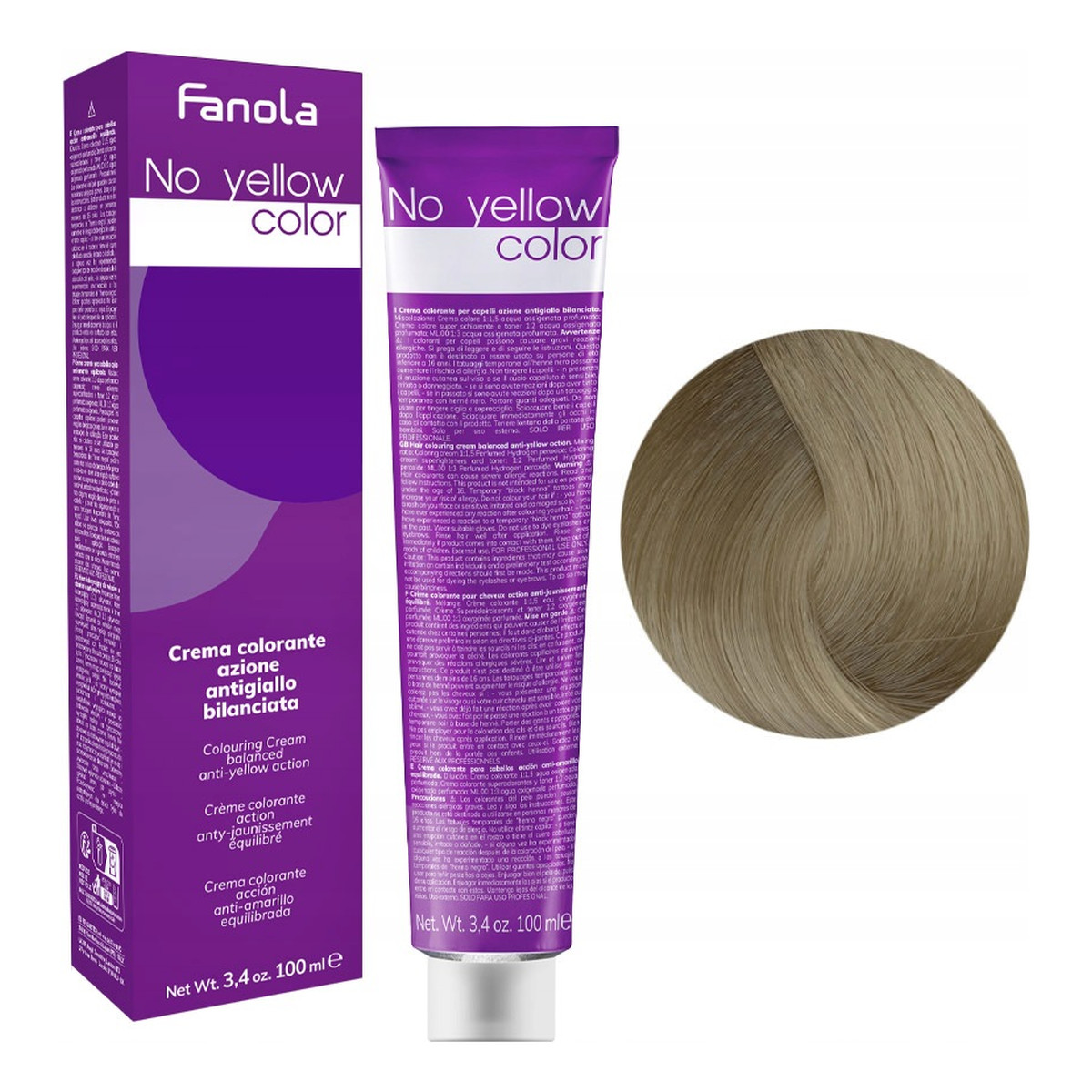 Fanola ICE No Yellow Krem Koloryzujący Do Włosów 100ml