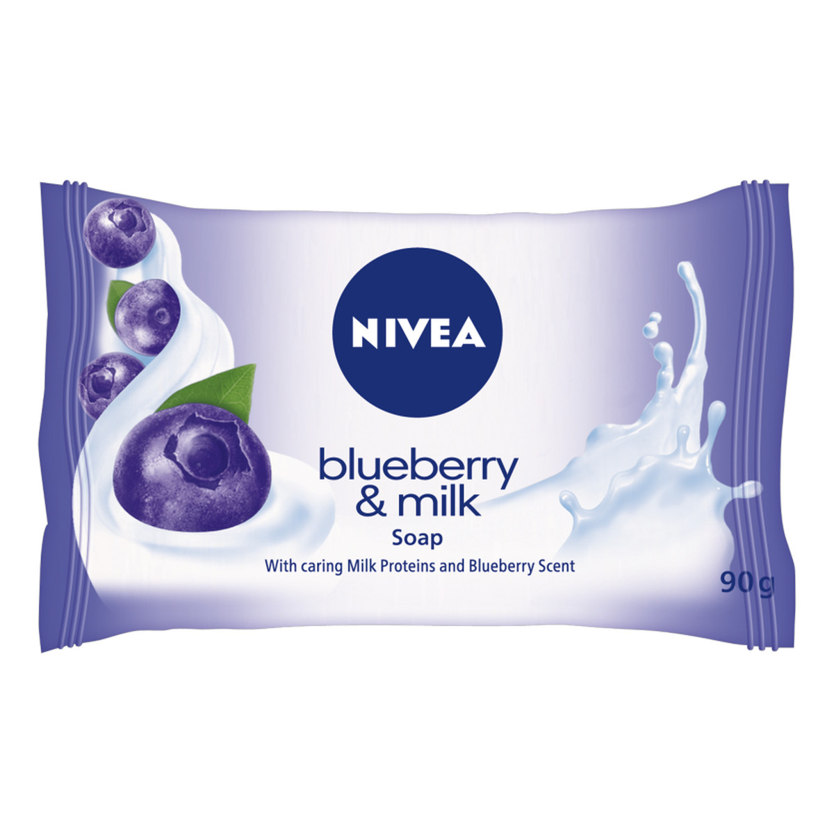 Nivea Blueberry & Milk pielęgnujące mydło w kostce 90g