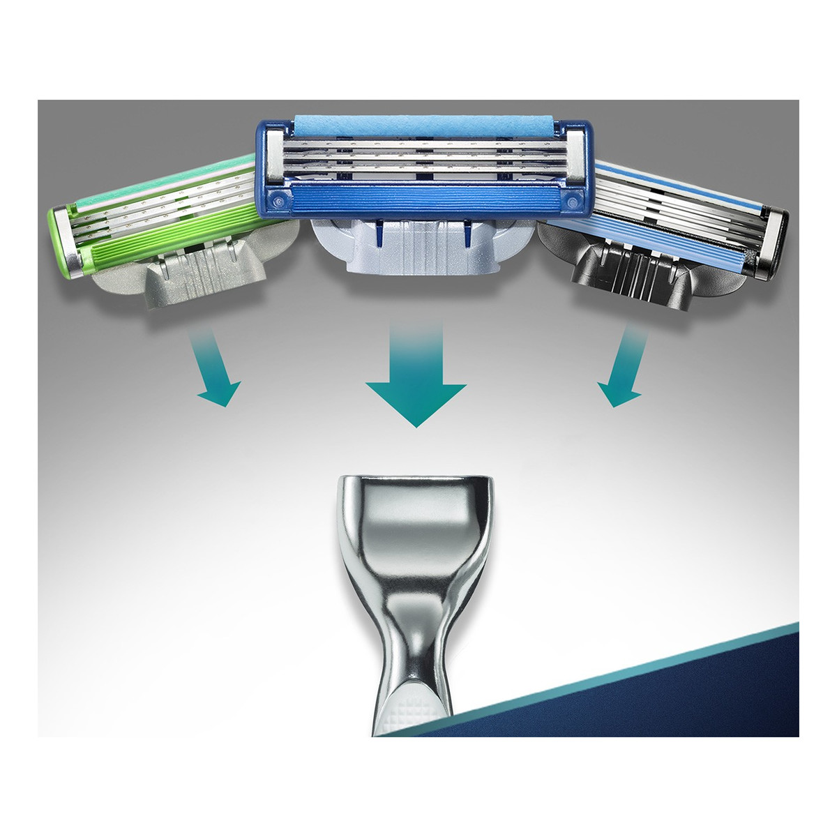 Gillette Gillette Mach 3 Turbo Manual Maszynka + 2 wkłady