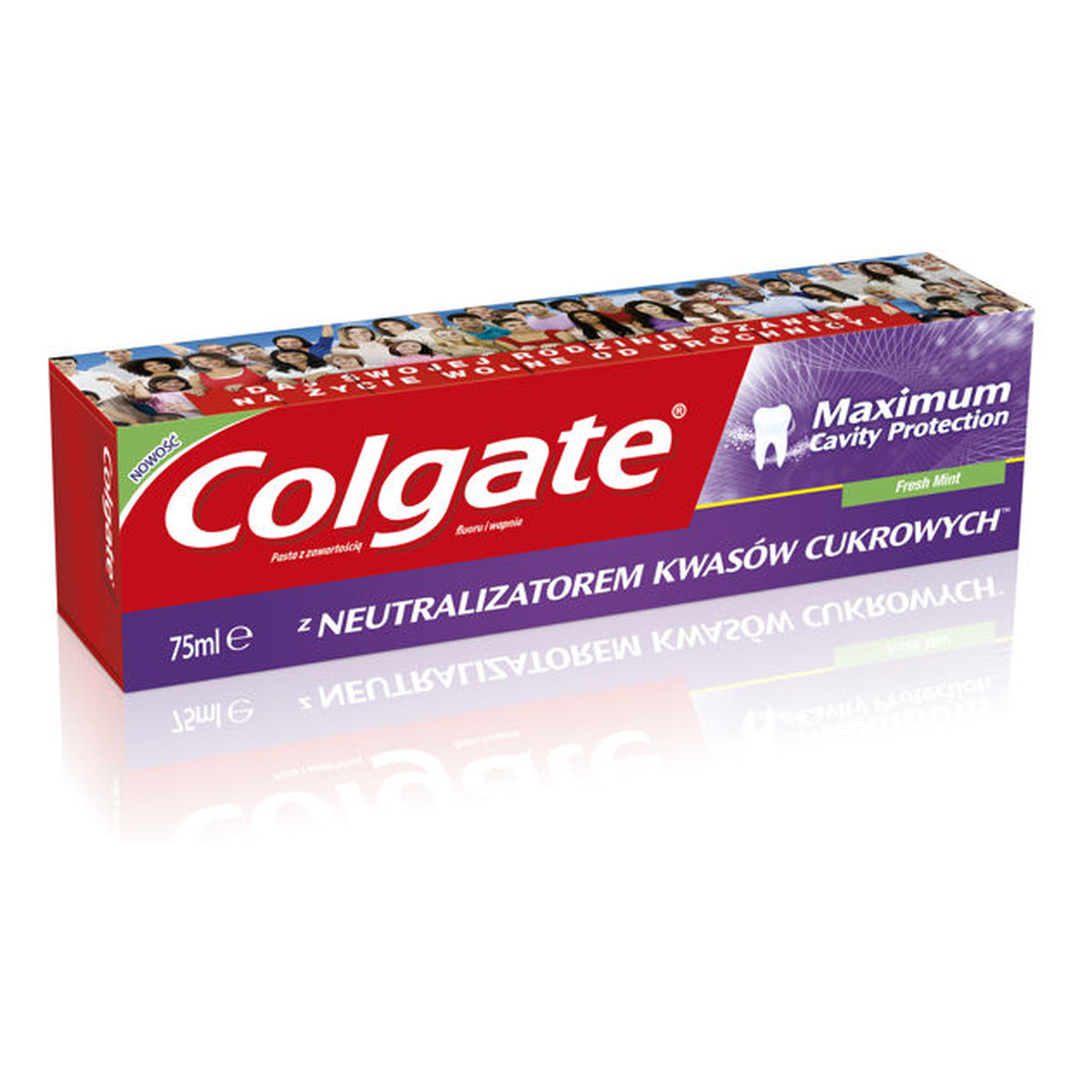 Colgate Maximum Cavity Protection Fresh Mint Pasta z zawartością fluoru i wapnia 75ml