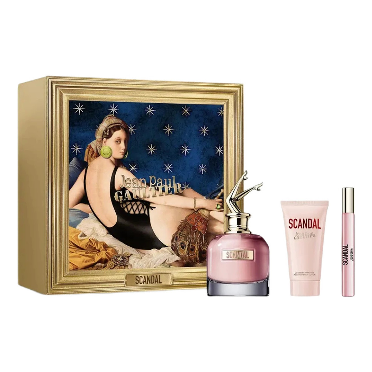 Jean Paul Gaultier Scandal Zestaw woda perfumowana spray 80ml + balsam do ciała 75ml + woda perfumowana spray 10ml