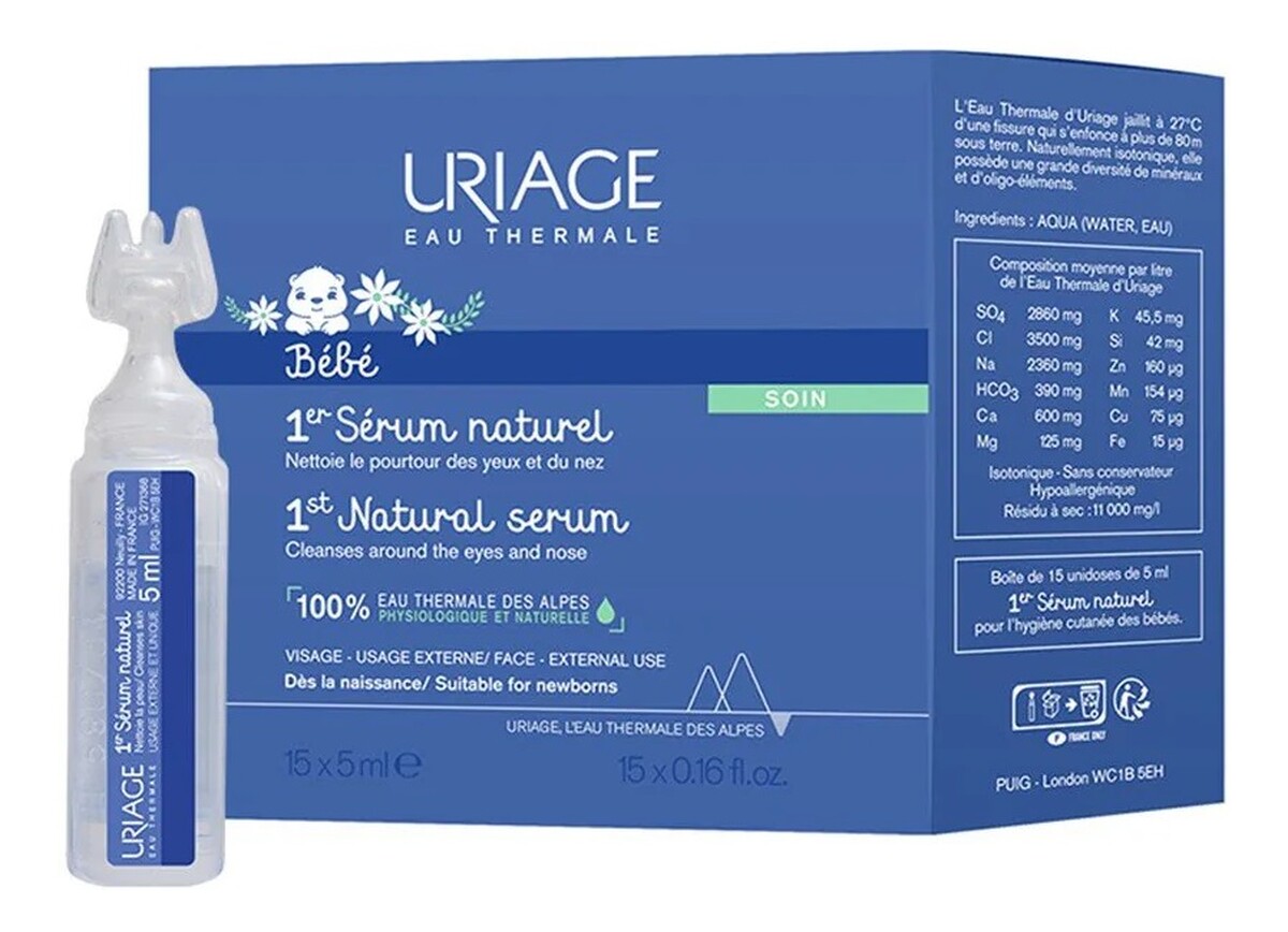 Bebe 1st natural serum fizjologiczne serum oczyszczające 15x5ml