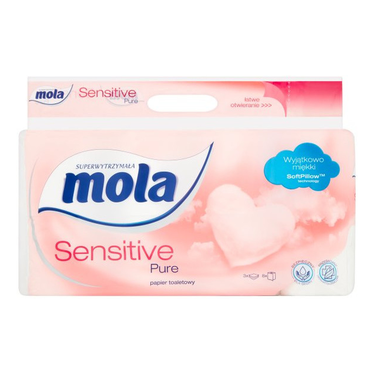 Mola Sensitive Pure Papier toaletowy 8 rolek