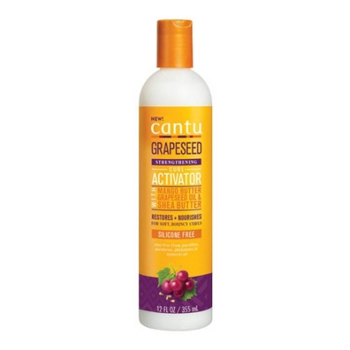 Cantu Grapeseed Strengthening Curl Activator Aktywator skrętu wzmacniajacy z olejem z pestek winogron 355ml