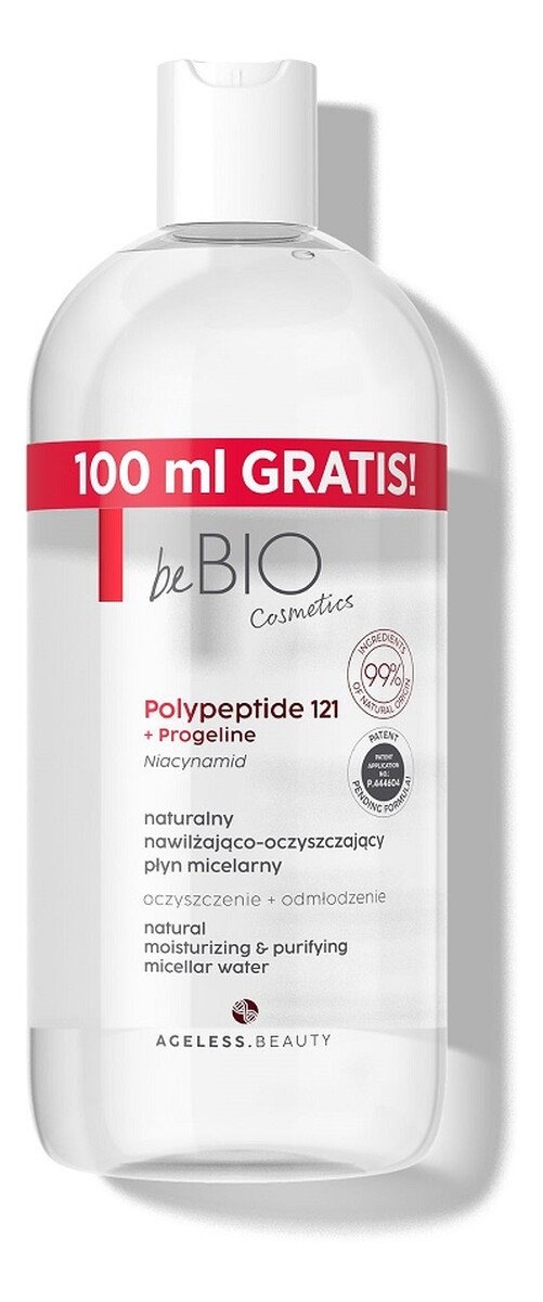 Ageless beauty naturalny nawilżająco-oczyszczający płyn micelarny