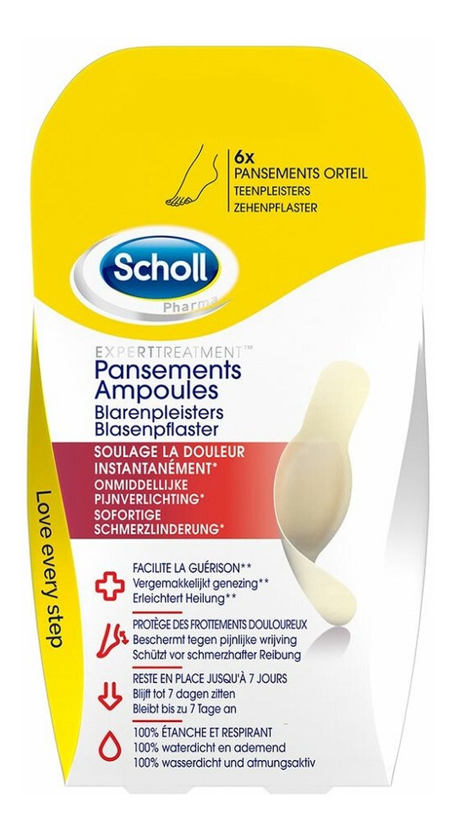 Toe blister plasters plastry na palce łagodzące ból small size 6szt.