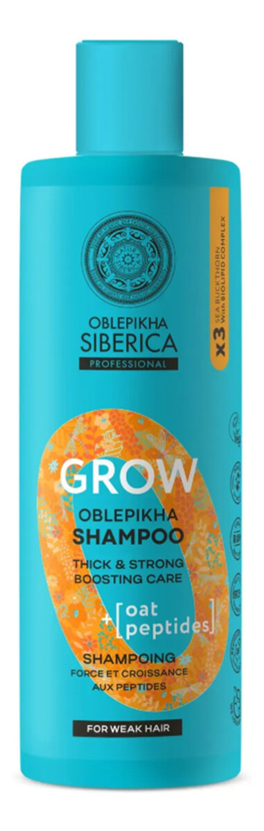 Oblepikha grow szampon wzmacniający do włosów osłabionych