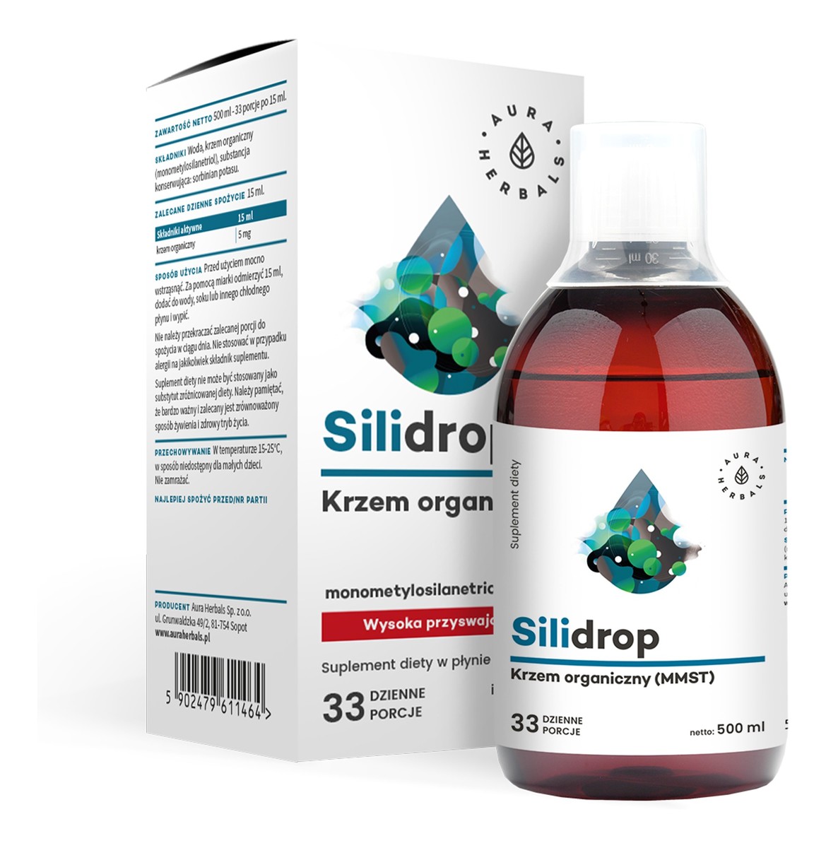 Silidrop krzem organiczny Suplement diety