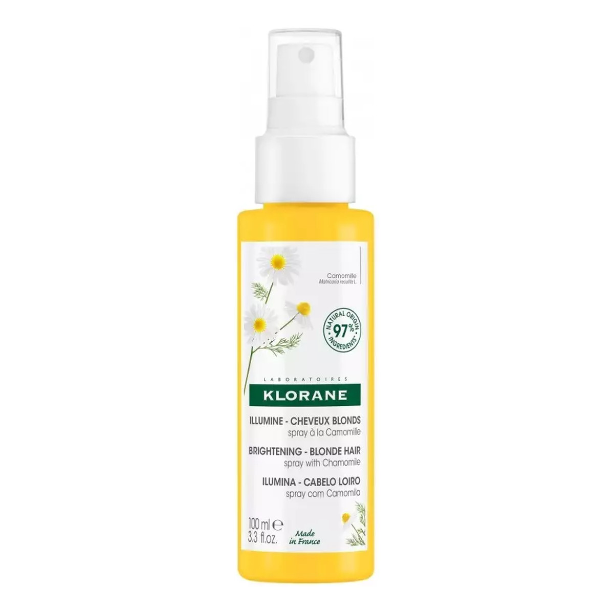 Klorane Brightening Blonde Hair Rozświetlający spray do włosów z Rumiankiem 100ml