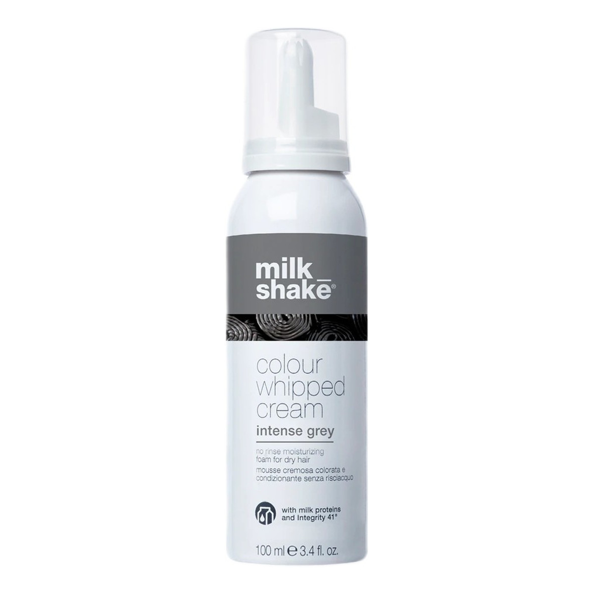 Milk Shake Colour whipped cream pianka koloryzująca do włosów intensywny szary 100ml