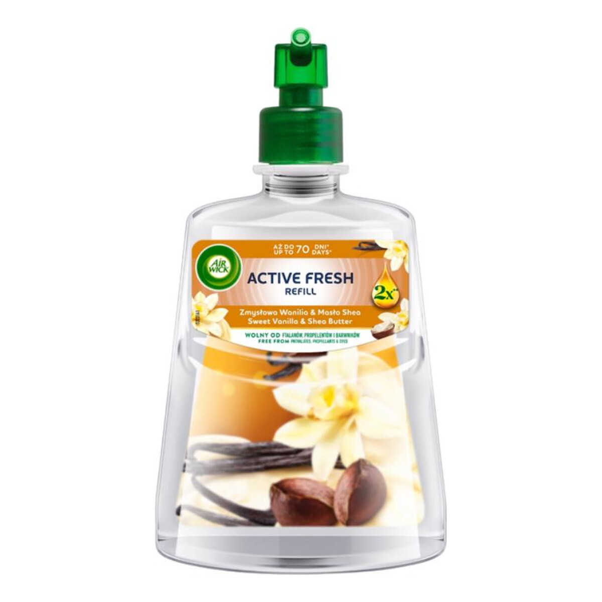 Air Wick Active Fresh Odświeżacz wkład Zmysłowa Wanilia & Masło Shea 228ml