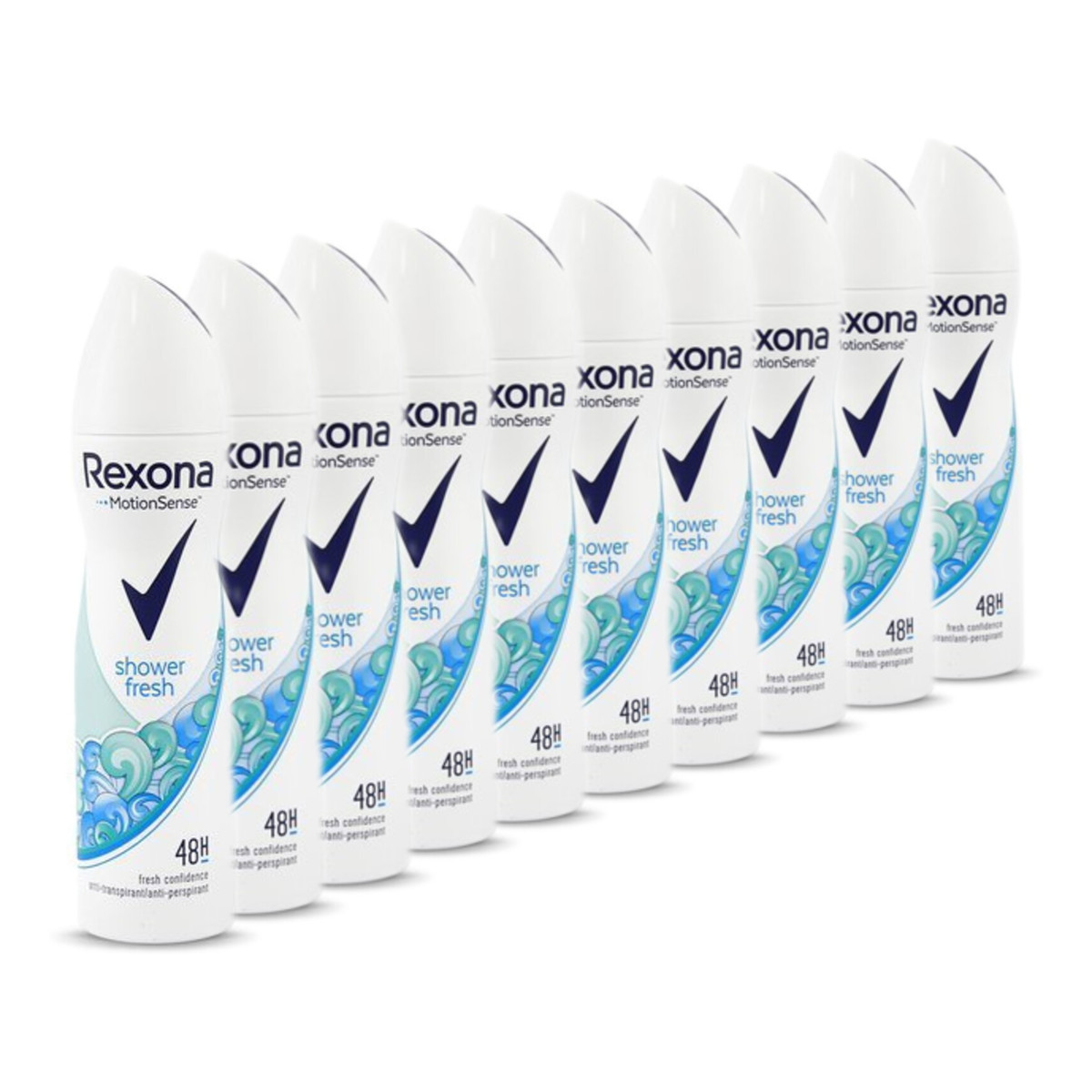 Rexona Shower Fresh Antyperspirant w Sprayu dla Kobiet 48h 10x200ml