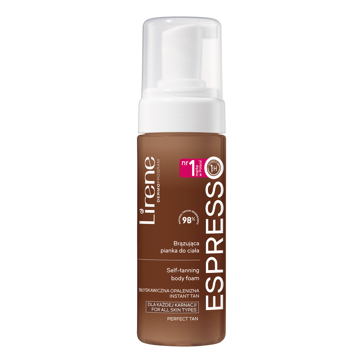 Lirene ESPRESSO Samoopalająca pianka espresso ciemna karnacja            150ml