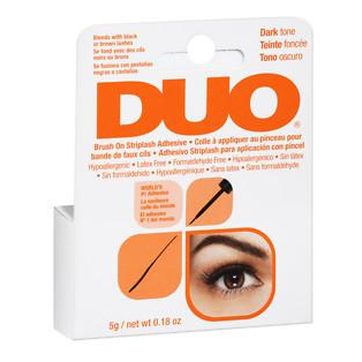 Ardell DUO Brush On Striplash Adhesive Klej Do Sztucznych Rzęs Ciemny 5ml