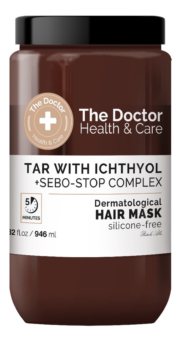 Health & care maska do włosów przeciw przetłuszczaniu dziegieć + ichthyol + sebo-stop complex