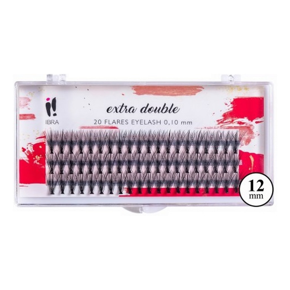 Ibra Kępki sztucznych rzęs extra double knot-free c 0.10-12mm