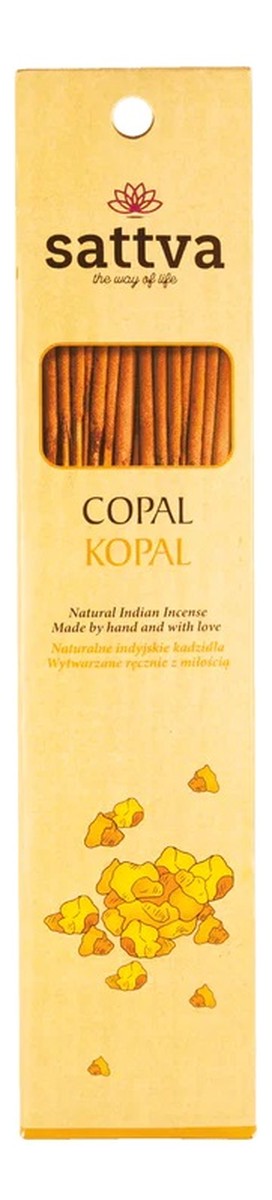 Natural indian incense naturalne indyjskie kadzidełko kopal 15szt