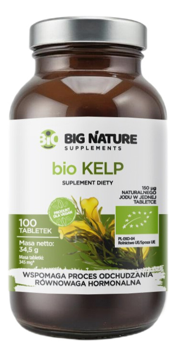 Bio kelp suplement diety 100 tabletek
