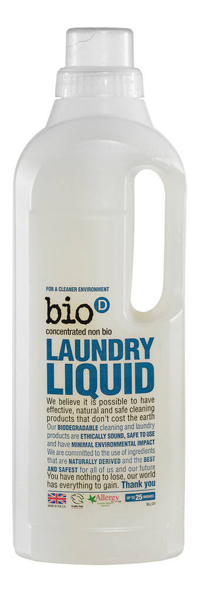 Skoncentrowany bezzapachowy niebiologiczny płyn do prania