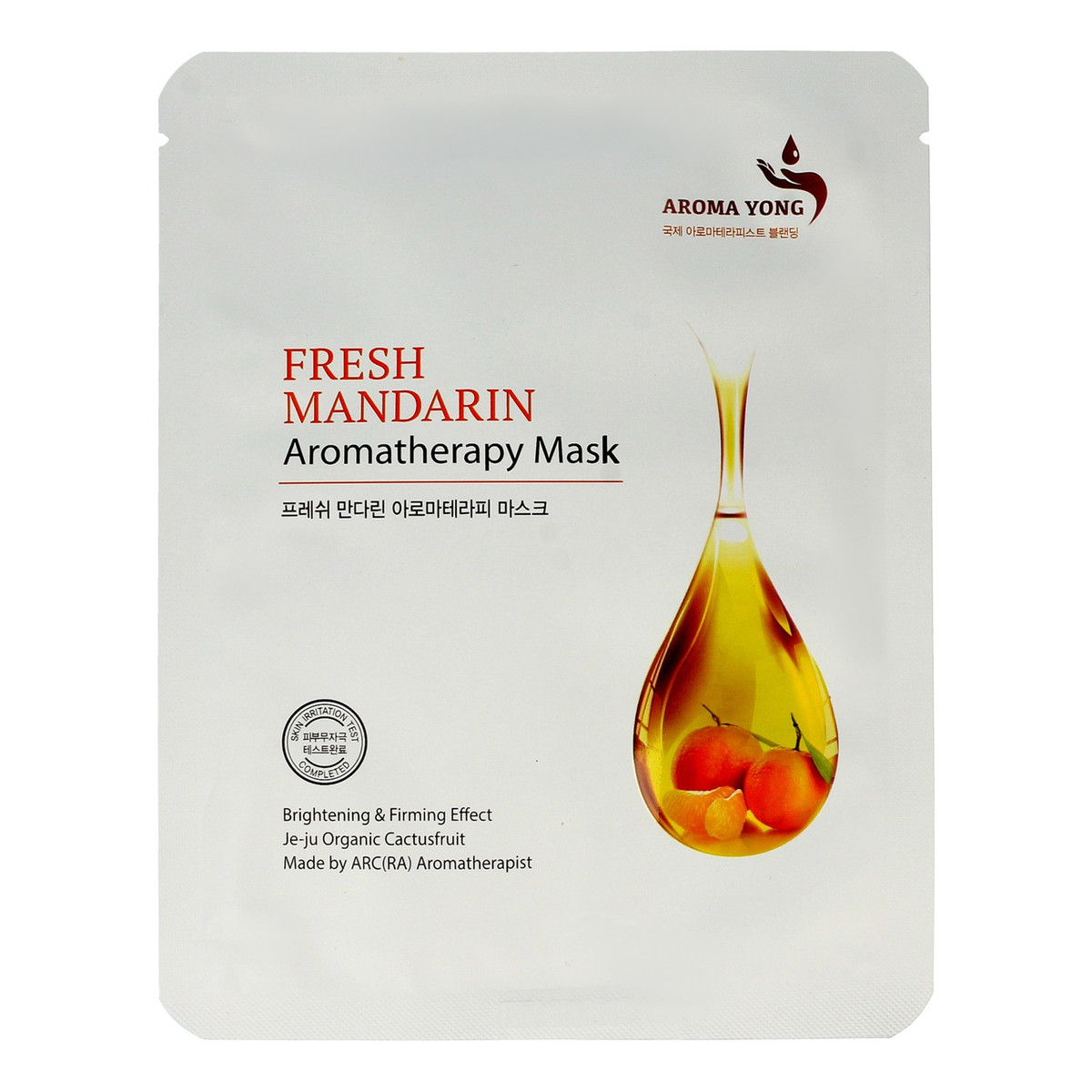 Aroma Yong Aromatherapy Maska w płacie Fresh Mandarin 27g