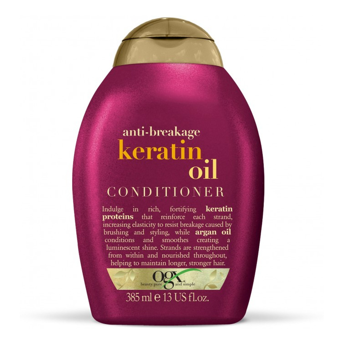 Organix Keratin Oil Conditioner Odżywka z olejkiem keratynowym zapobiegająca łamaniu włosów 385ml