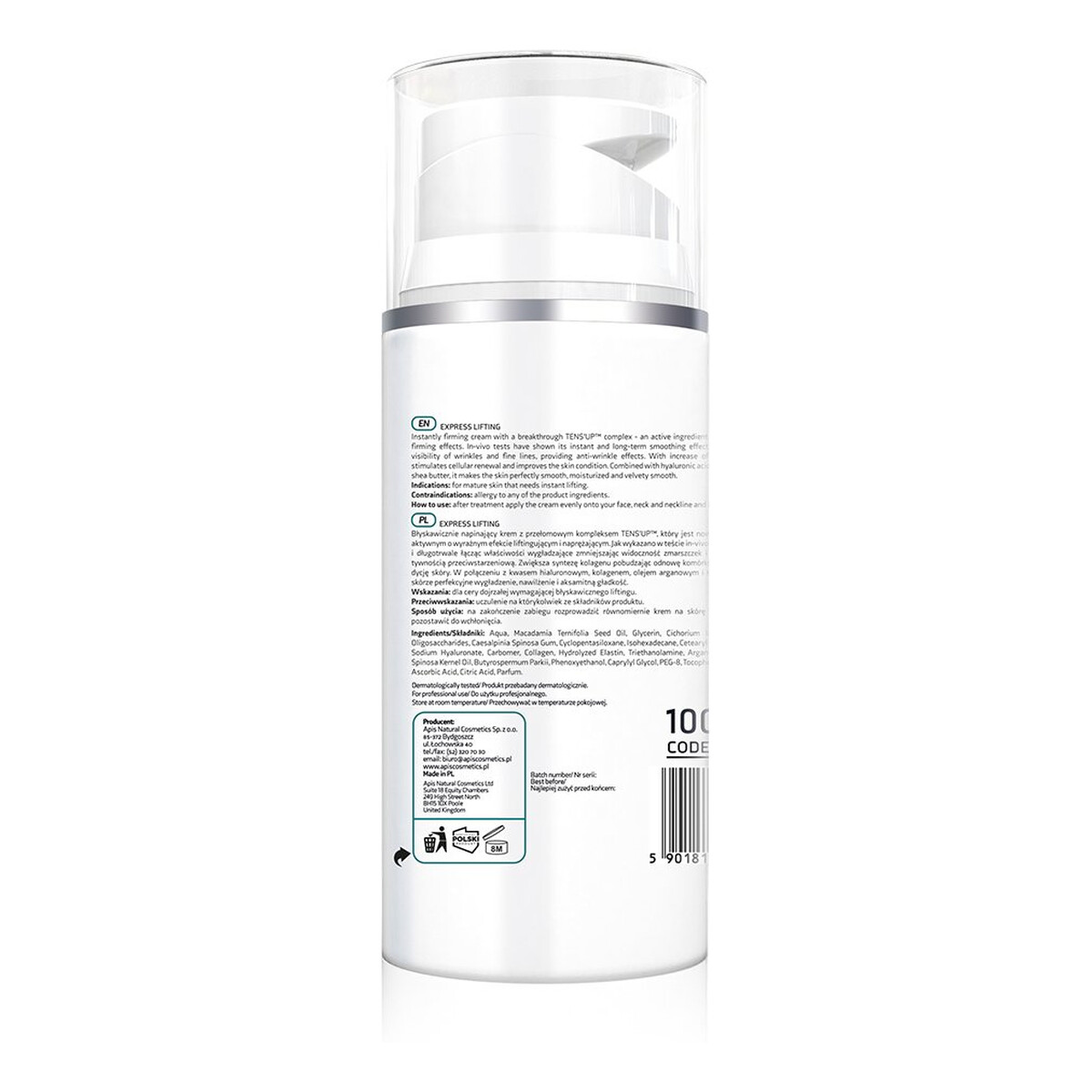 Apis Express Lifting krem intensywnie napinający z kompleksem TENS’UP 100ml