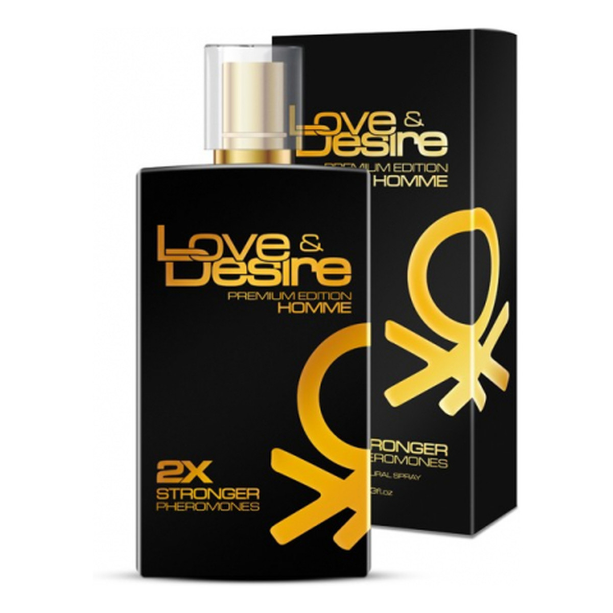 Love & Desire Premium edition homme 2x stronger pheromones feromony dla mężczyzn spray 100ml
