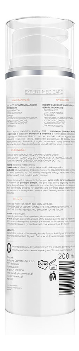 Pre-peeling z kwasami AHA 12%