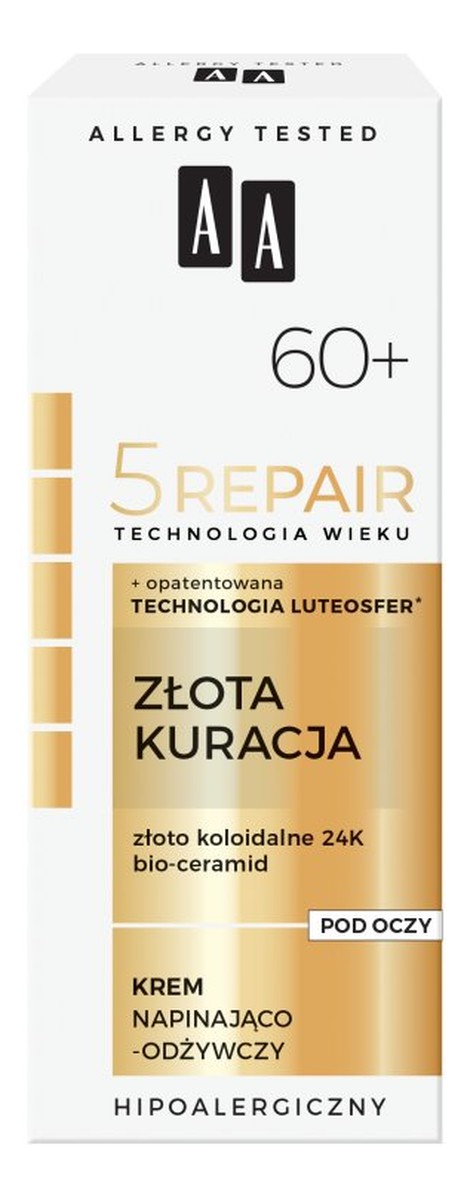 5Repair 60+ Złota Kuracja Krem napinająco-odżywczy pod oczy
