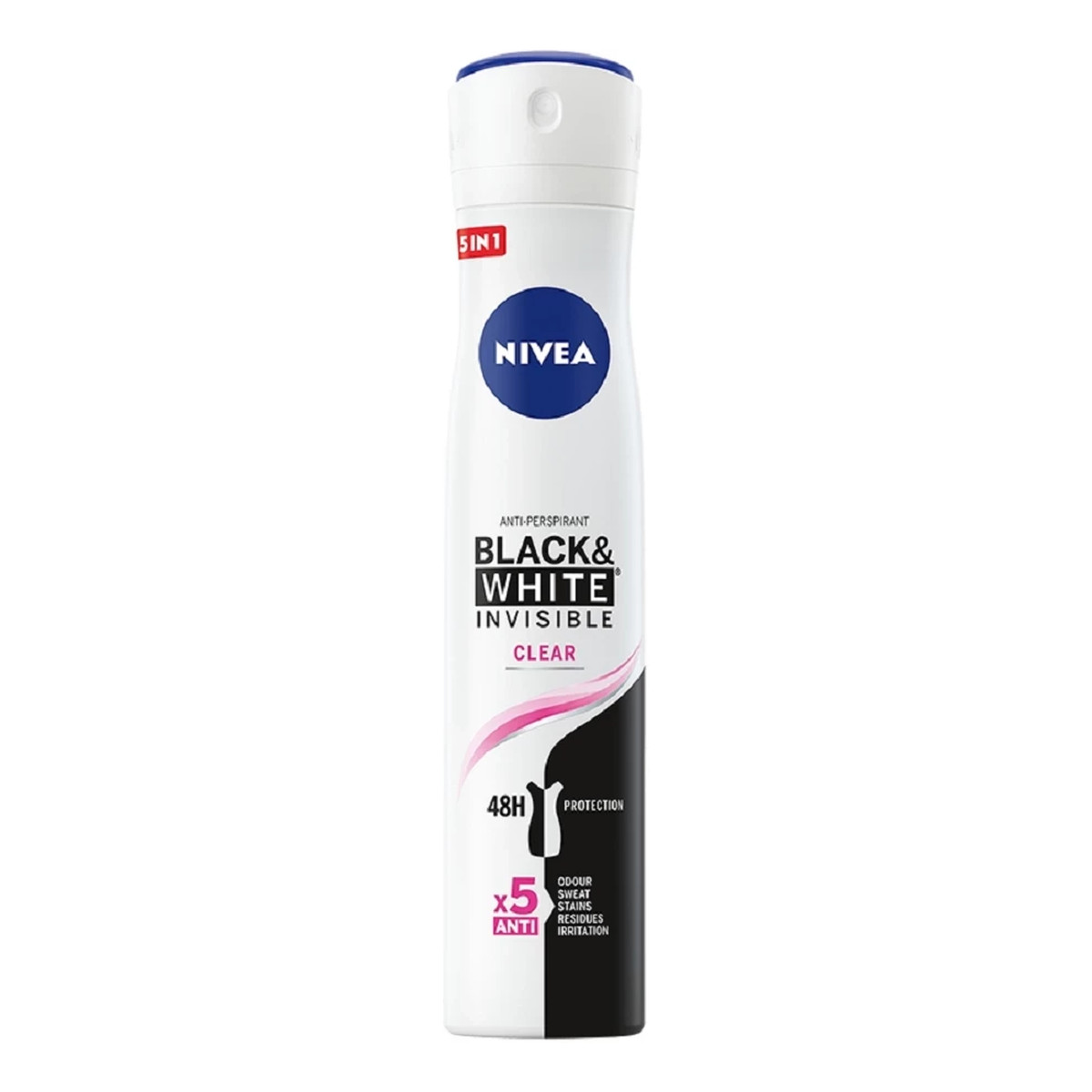 Nivea Black & White Invisible Clear Antyperspirant 72h 200ml
