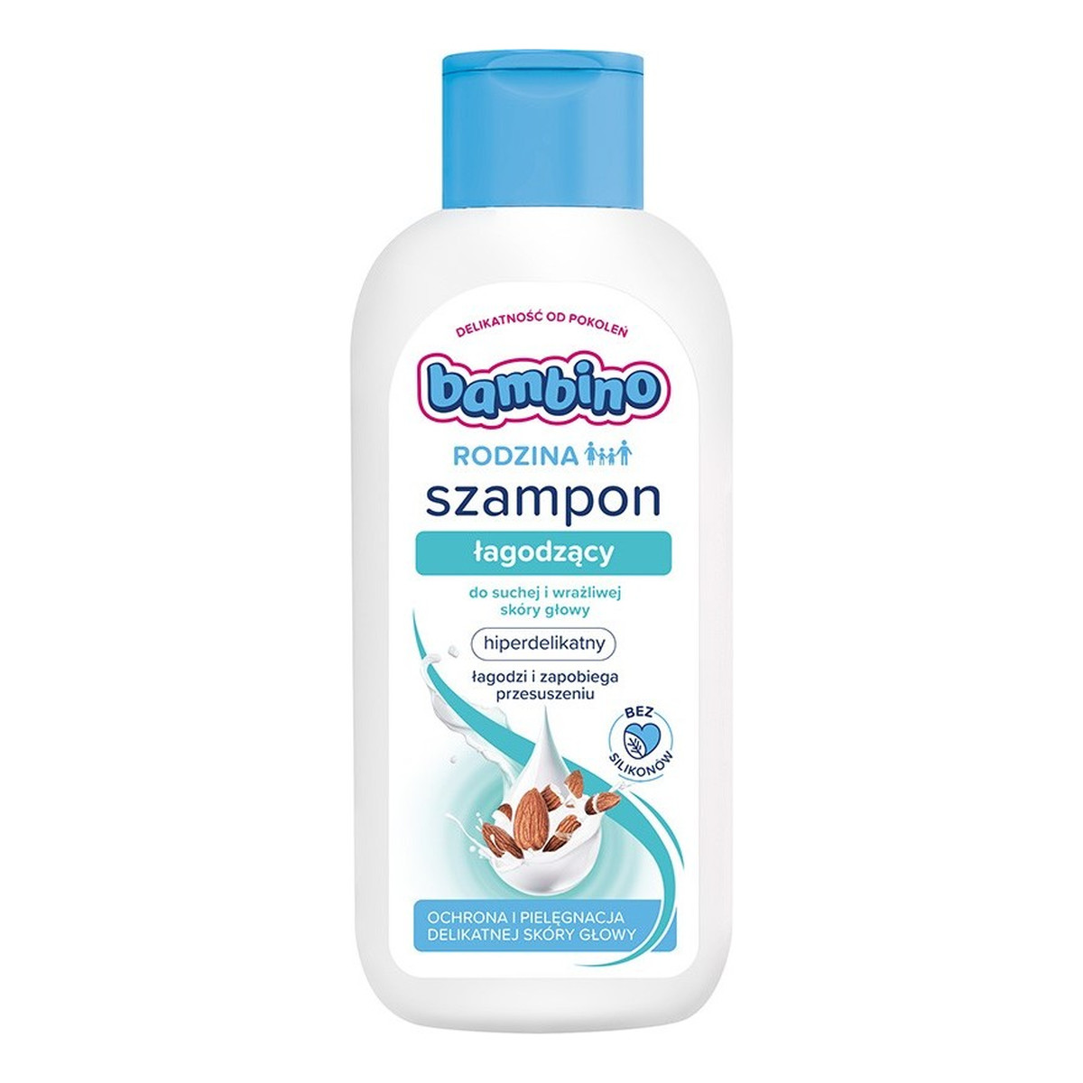 Bambino Rodzina Szampon łagodzący do suchej i wrażliwej skóry głowy 400ml