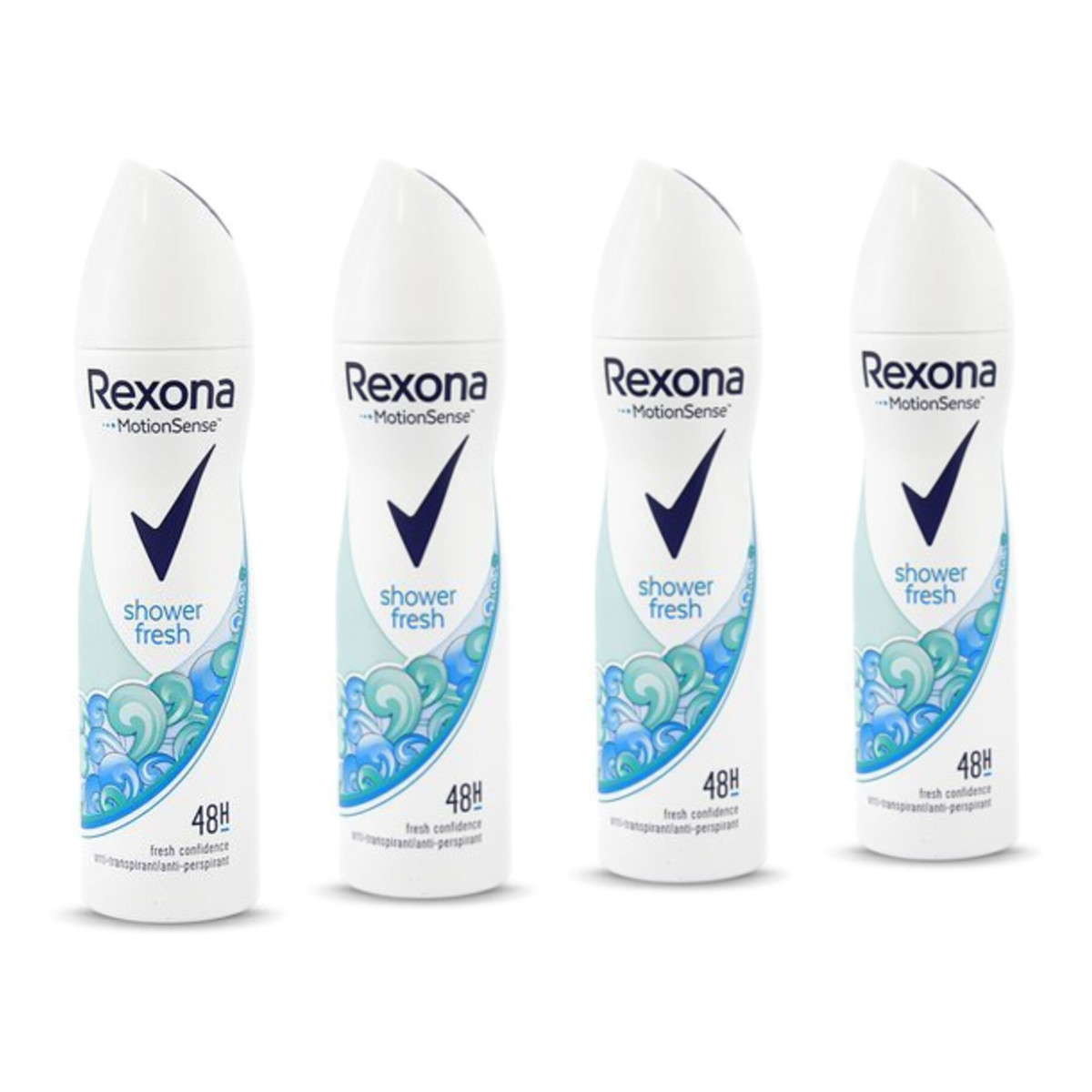 Rexona Shower Fresh Antyperspirant w Sprayu dla Kobiet 48h 4x200ml