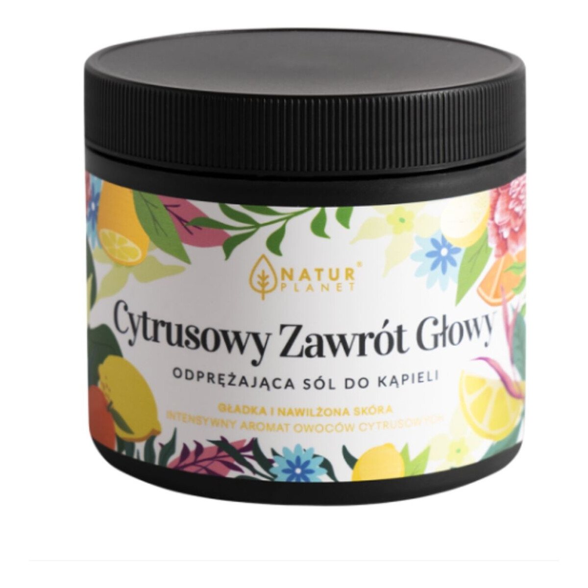 Natur Planet Sól do kąpieli Cytrusowy Zawrót Głowy 400g