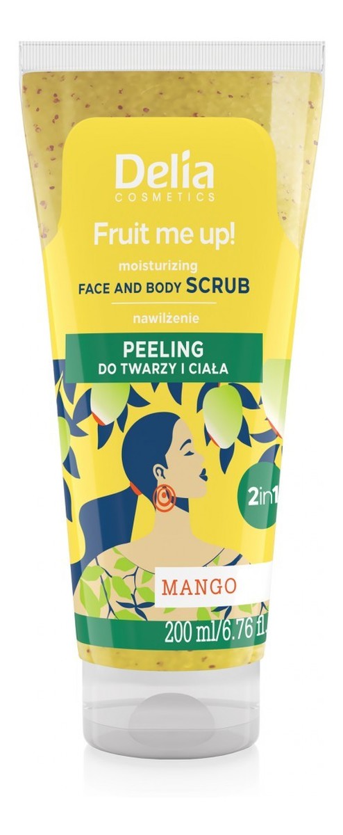 Cosmetics fruit me nawilżający peeling do twarzy i ciała 2w1-mango