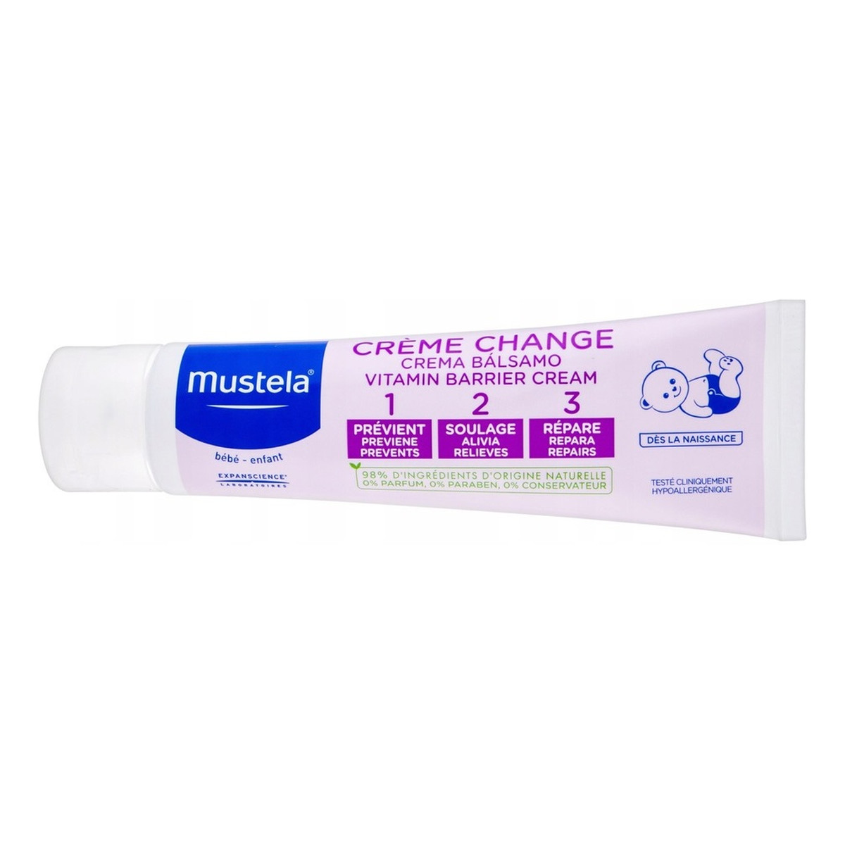 Mustela Vitamin Barrier Cream 123 krem ochronny do pupy dla niemowląt 50ml