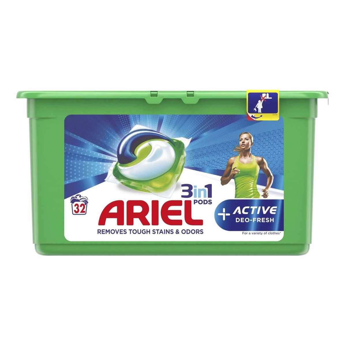 Ariel 3in1 Active + kapsułki do prania 25 prań