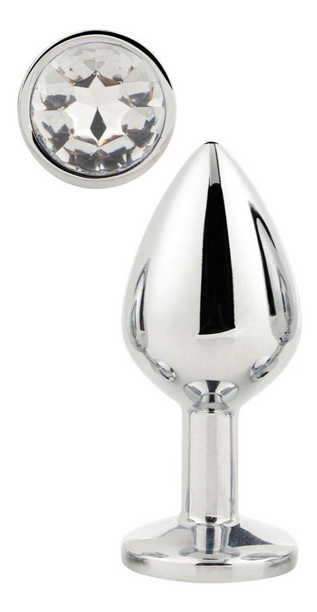 Gleaming love medium silver plug korek analny m