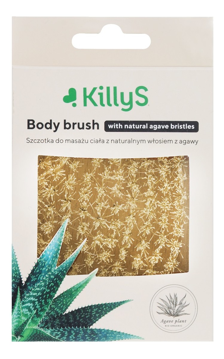 Body brush szczotka do ciała z naturalnym włosiem z agawy