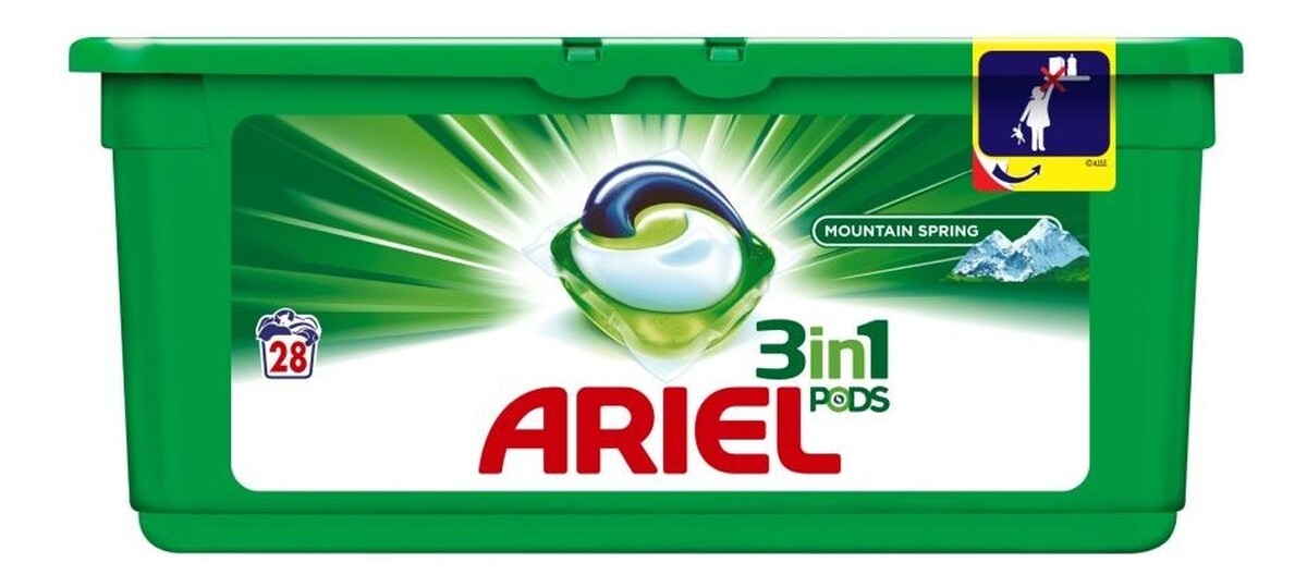 Mountain Spring Kapsułki do prania białego 28 prań