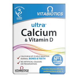 Ultra calcium vitamin d suplement diety 30 tabletek