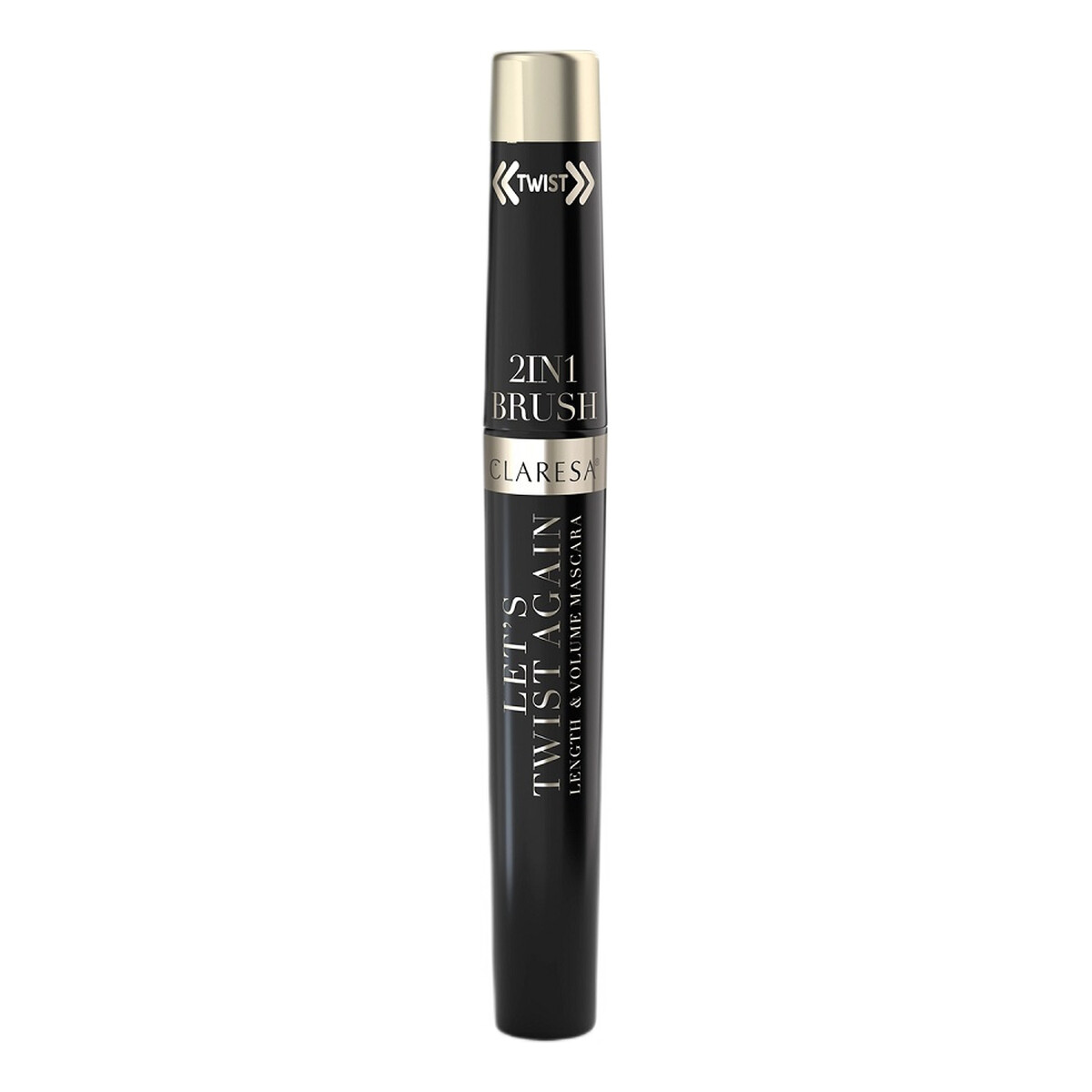 Claresa Let's twist again length volume mascara tusz do rzęs wydłużająco-pogrubiający black 7g