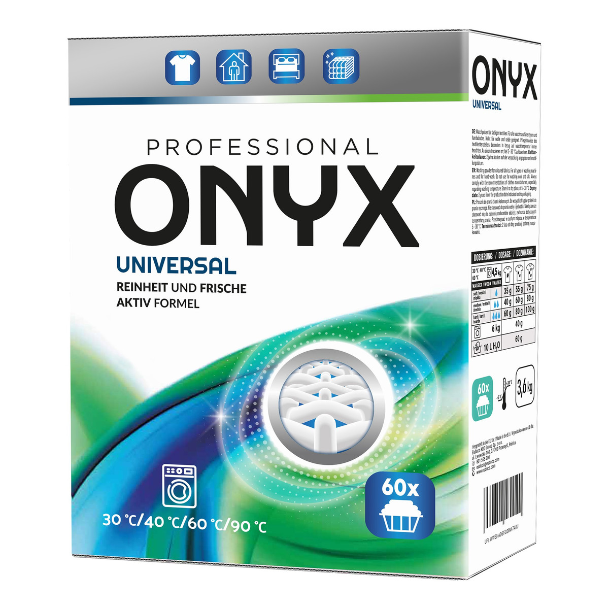 Onyx Proszek do prania Uniwersalny 60 prań 3.6kg